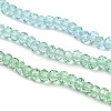 Transparent Painted Glass Beads Strands X-DGLA-A034-T1mm-A16-4