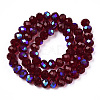 Electroplate Glass Beads Strands X1-EGLA-A034-T4mm-L21-2
