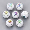 Electroplate Glass Beads EGLA-S178-11L-08-1