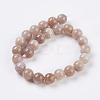 Natural Sunstone Beads Strands X-G-G099-14mm-14-2