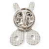 Platinum Alloy Enamel Brooches JEWB-I035-02P-02-2