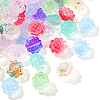 100Pcs Transparent Spray Painted Glass Beads GLAA-CJ0002-26-3
