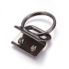 Electroplate Iron Split Key Rings IFIN-WH0044-01A-B-2