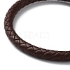 Leather Braided Round Cord Bracelet BJEW-F460-02EB-4