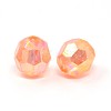 Eco-Friendly Transparent Acrylic Beads TACR-PL642-8mm-A02-2
