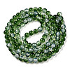 Transparent Crackle Baking Paint Glass Beads Strands DGLA-T003-01B-04-2