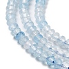 Natural Aquamarine Beads Strands G-J400-B01-01-4