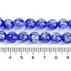 Handmade Gold Foil Lampwork Beads Strands LAMP-Q002-01E-4