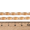 Transparent Glass Beads Strands GLAA-T028-15T-02-4