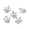Brass Pave Clear Cubic Zirconia Connector Charms KK-E068-VB347-4