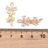 Brass Micro Pave Cubic Zirconia Pendants CU-CBA7392-12G-3