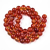 Glass Round Beads Strands GLAA-M044-01Q-2
