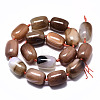 Natural Grey Agate Beads Strands G-S370-077-2