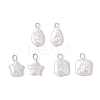 3Pcs 3 Styles Natural Keshi Pearl Pendants PALLOY-JF04242-1