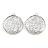 Rack Plating Brass Locket Pendants KK-K277-06P-1