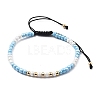 Adjustable Nylon Cord Braided Bead Bracelets BJEW-JB05480-02-1