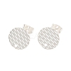 304 Stainless Steel Ear Stud Findings STAS-O119-16C-S-1