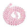 Transparent Baking Paint Glass Beads Strands DGLA-A034-T8mm-D09-2