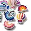 10Pcs 10 Styles Silicone Beads SIL-YW0001-05-3