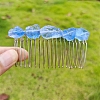 Gemstone Hair Combs PW-WGB2E73-05-1