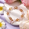 10mm Round Imitation Austrian Crystal & Crackle Acrylic Beaded Stretch Bracelets BJEW-JB10556-03-2