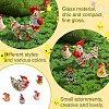 5Pcs Glass Chick Figurine JX539A-3