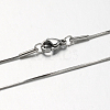 304 Stainless Steel Snake Chains Necklaces STAS-F094-24-3