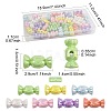 40Pcs UV Plating Opaque Acrylic Beads OACR-FS0002-27-4