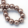 Baking Painted Pearlized Glass Pearl Round Bead Strands X-HY-Q003-6mm-78-4