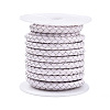 Braided Cowhide Leather Cord NWIR-N005-01R-3mm-1