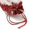 Christmas Theme Rectangle Cloth Bags with Jute Cord LS-ABAG-P008-01A-4