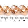 Transparent Electroplate Glass Beads Strands EGLA-N002-34H-F01-4