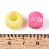 Pearlized UV Plating Opaque Acrylic European Beads SACR-T017-60M-3