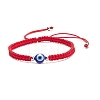 Resin Evil Eye Braided Bead Bracelet BJEW-JB08424-01-1