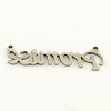 Tarnish Resistant Fashionable Stainless Steel Word Charms LS-STAS-R059-40-2