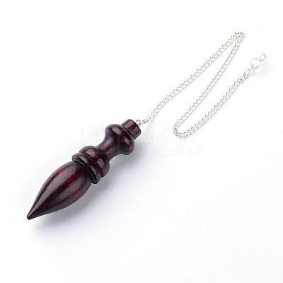 Wood Pointed Dowsing Pendulums WOOD-Q023-03-1