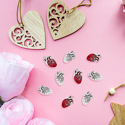 60Pcs 2 Style Tibetan Style Alloy Pendants FIND-DC0003-50-1