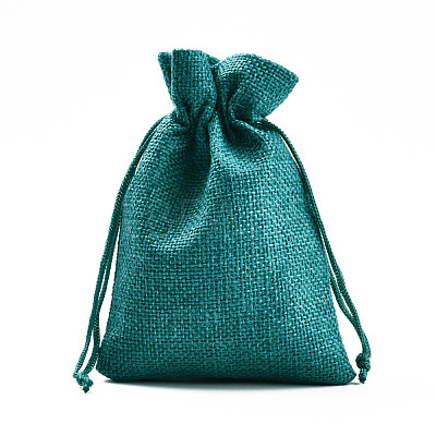 Burlap Packing Pouches Drawstring Bags ABAG-Q050-10x14-17-1