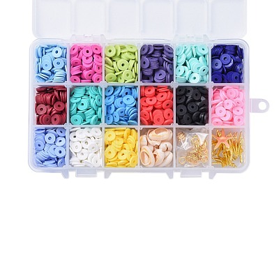 Handmade Polymer Clay Beads CLAY-JP0001-03-8mm-1