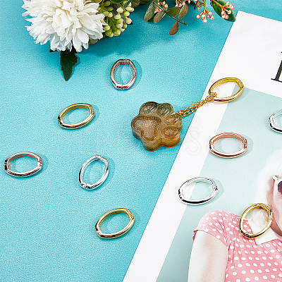 Brass Twister Clasps KK-FH0001-36-1