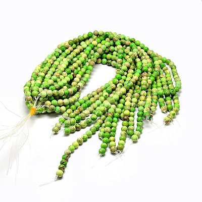 Natural Imperial Jasper Beads Strands G-I122-10mm-01-1