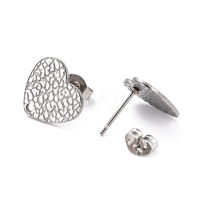 Non-Tarnish 304 Stainless Steel Stud Earring Findings STAS-I183-08B-P-1