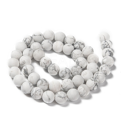 Natural Howlite Beads Strands X-G-D696-8mm-1