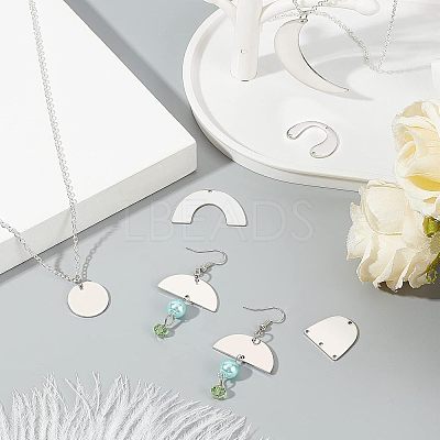 201 Stainless Steel Pendants STAS-FH0001-28P-1