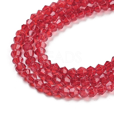 Baking Paint Transparent Glass Beads Strands DGLA-F029-J2mm-09-1