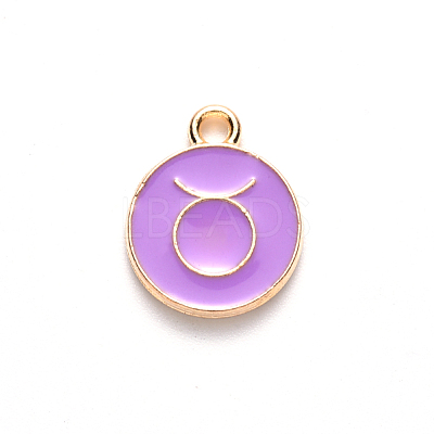 Alloy Enamel Pendants X-ENAM-S124-01B-01C-1