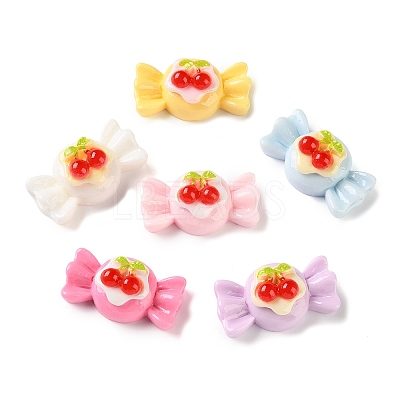Opaque Resin Imitation Food Cabochons RE-CBAC151-01-1