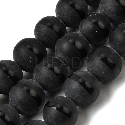 Tibetan Style dZi Beads Stands G-F450-16mm-1