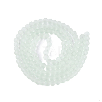 Baking Paint Transparent Glass Bead Strands GLAA-S031-6mm-29-1