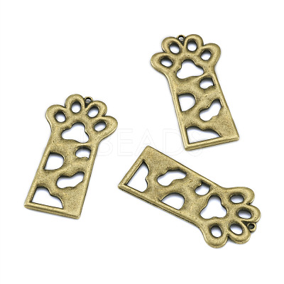 Open Back Bezel Pendants X-PALLOY-TAC0010-08AB-1